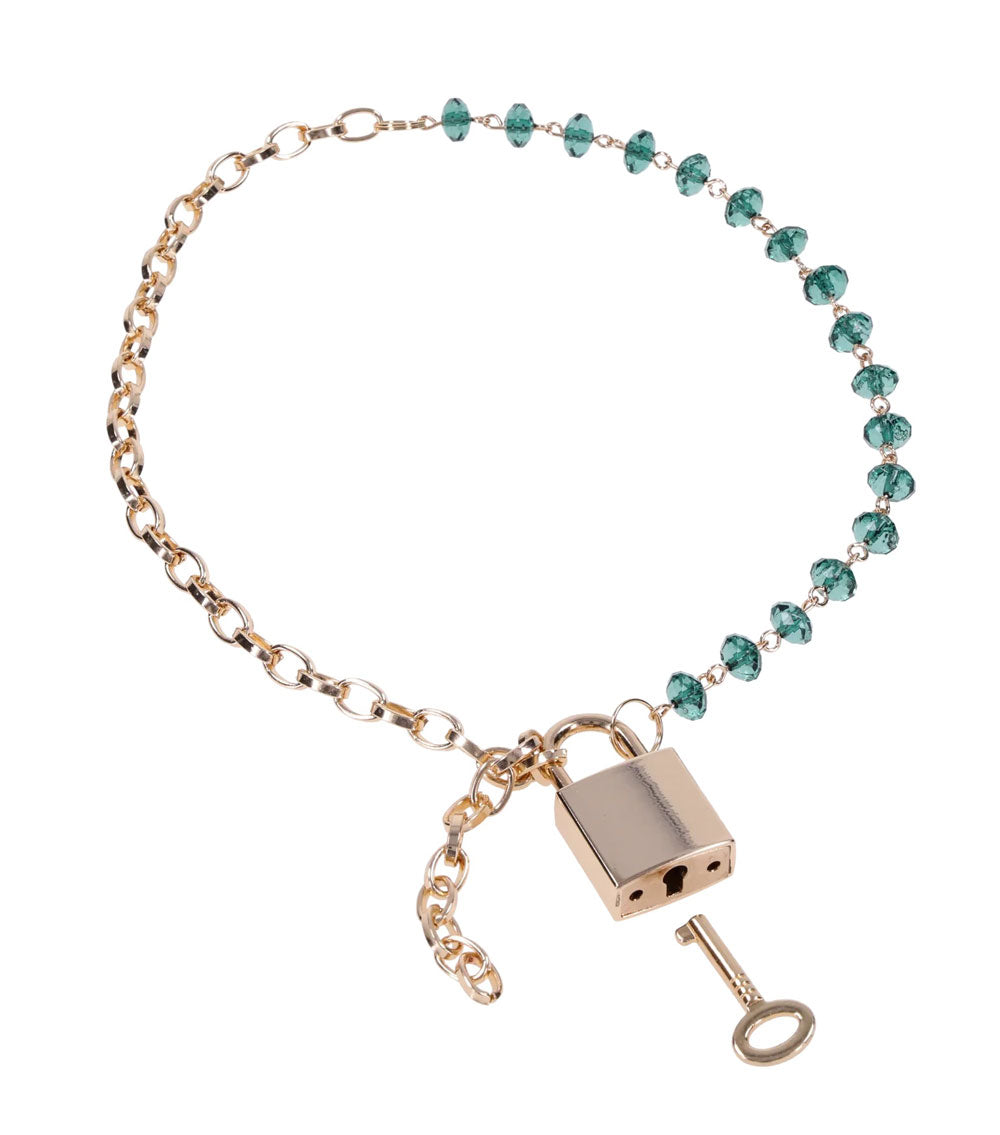 Sportsheets Indica Crystal Day Collar - Green - SS10222