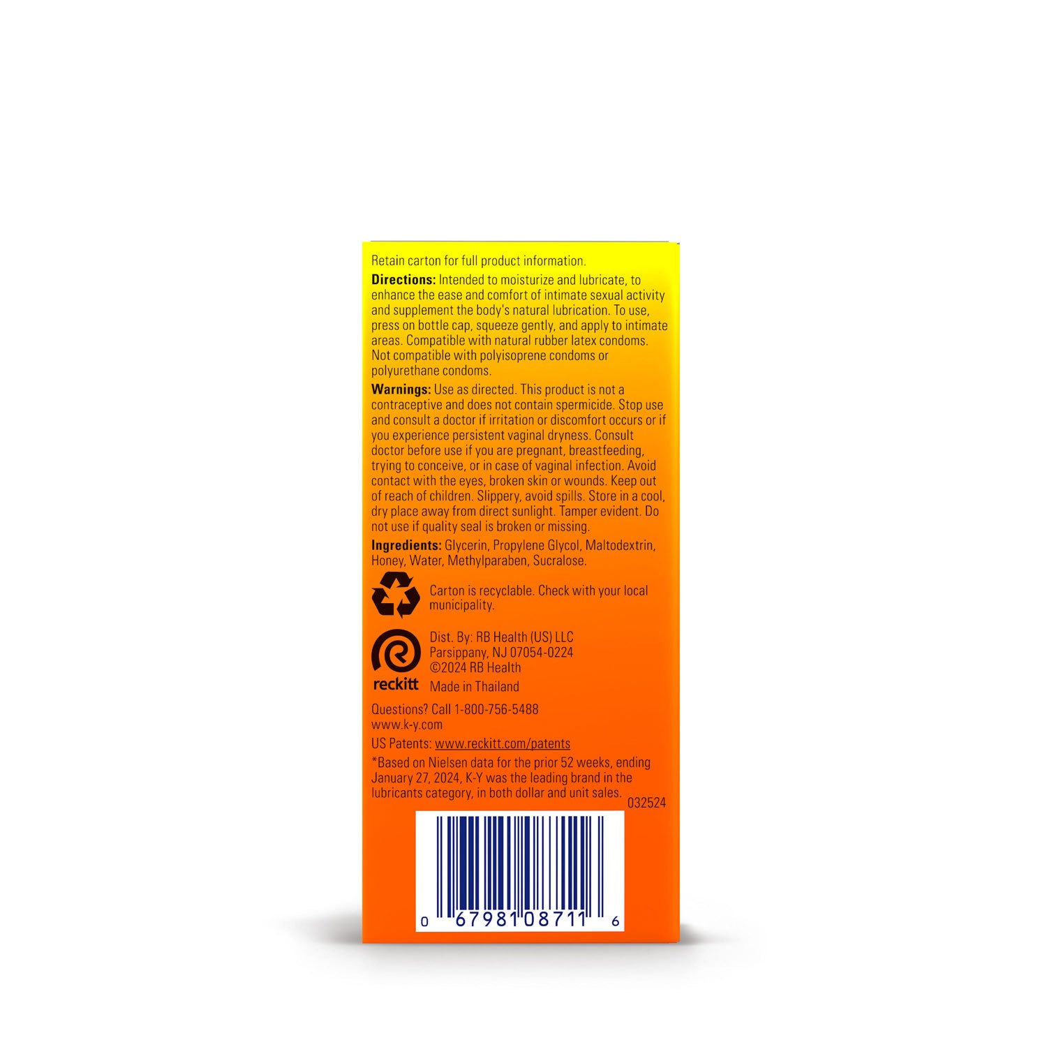 K-Y Warming Liquid 2.5 Oz Bottle by Paradise Marketing