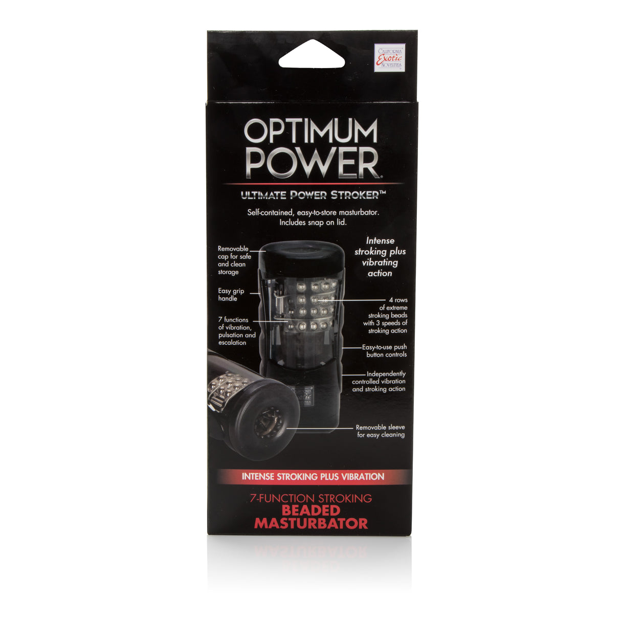 CalExotics Ultimate Power Stroker — 7-Function Masturbator, Removable Sleeve - SE0856033