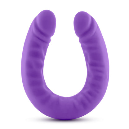Ruse - 18 Inch Silicone Slim Double Dong - Purple by Blush