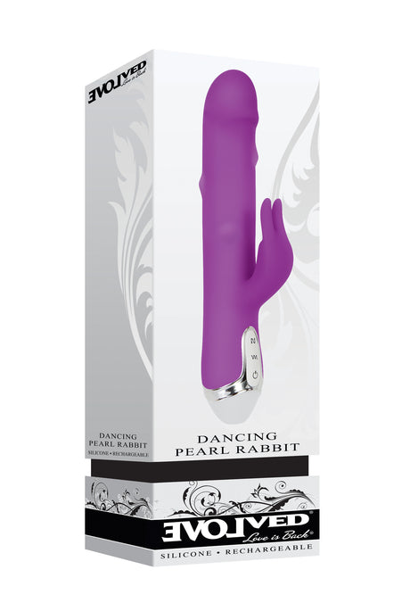 Evolved Novelties Dancing Pearl Rabbit Vibrator — Purple - EN-RS-9902-2