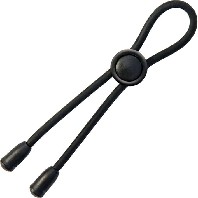 Mack Tuff Adjustable Silicone Cock Tie - Black by Nasstoys