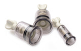 XR Brands Clit & Nipple Suckers Set — Twist Suction Cylinders - SM-AF222
