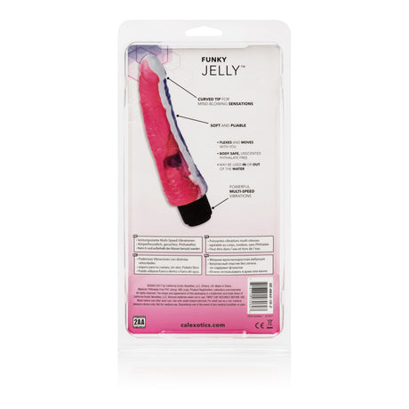 CalExotics Funky Jelly Vibe — 7.5-Inch Pink/Purple Vibrator - SE0642102