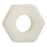CalExotics Alpha Glow-In-The-Dark Liquid Silicone Sexagon Ring — White, 0.75 in - SE1491732