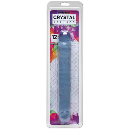 Crystal Jellies Jr Double Dong 12 Inch - Clear by Doc Johnson