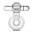Blush Stay Hard 10-Function Vibrating Tongue Ring — Clear (8.89 x 6.35 cm) - BL-66912