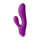 XR Brands G-Spot Silicone Rabbit Vibrator — Purple, 5.7 in - BNG-AI017