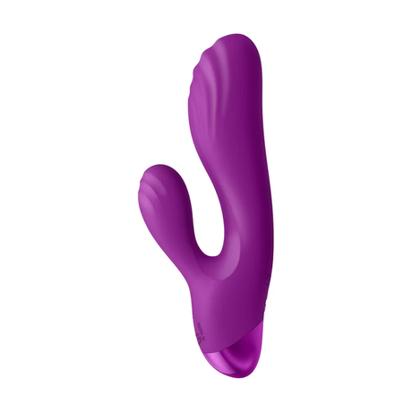 XR Brands G-Spot Silicone Rabbit Vibrator — Purple, 5.7 in - BNG-AI017