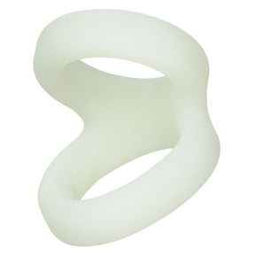 CalExotics Alpha Liquid Silicone Snug Tugger — Glow-In-The-Dark Cock Ring - SE1492322