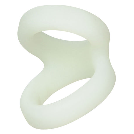 CalExotics Alpha Liquid Silicone Snug Tugger — Glow-In-The-Dark Cock Ring - SE1492322