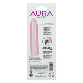 CalExotics Aura Angled Pink Vibrator, USB Rechargeable - SE0648113