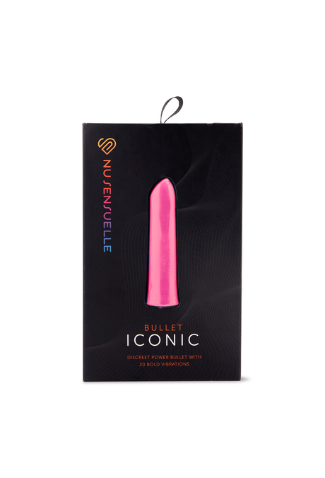 Nu Sensuelle Iconic Bullet Vibrator — Deep Pink, 10 Speeds + 10 Pulsations - NS3252