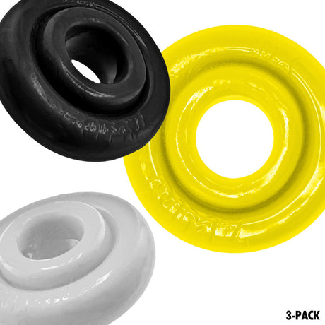 Oxballs RIMRINGZ Multi-Size 3-Pack — Shockwave - OX-3206-SHK