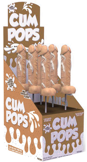 Hott Products Milk Chocolate Phallic Lollipops — 6-Pack - HTP3233-D