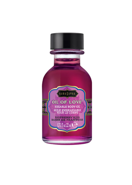 Kama Sutra Oil of Love — Raspberry Kiss Foreplay Oil, 0.75 fl oz - KS12003