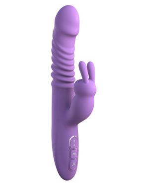Pipedream Thrusting Silicone Rabbit Vibrator with Warming Tip - PD4958-12