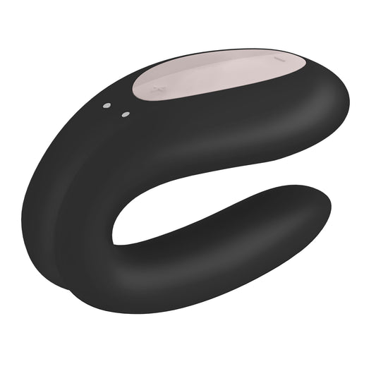 Satisfyer Double Joy Couples Vibrator — Black - J2008-16-1
