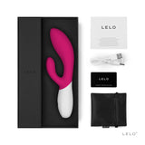 LELO Ina Wave 2 Rabbit Vibrator — Cerise - LELO-8472