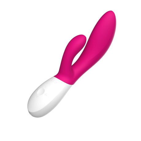 LELO Ina Wave 2 Rabbit Vibrator — Cerise - LELO-8472