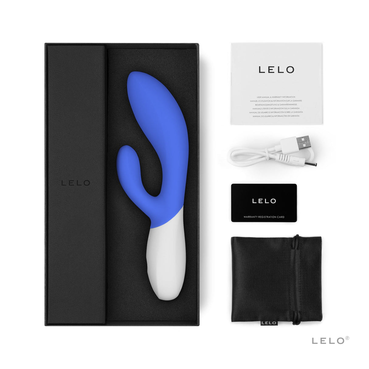 LELO Ina Wave 2 Rabbit Vibrator — California Sky - LELO-8489