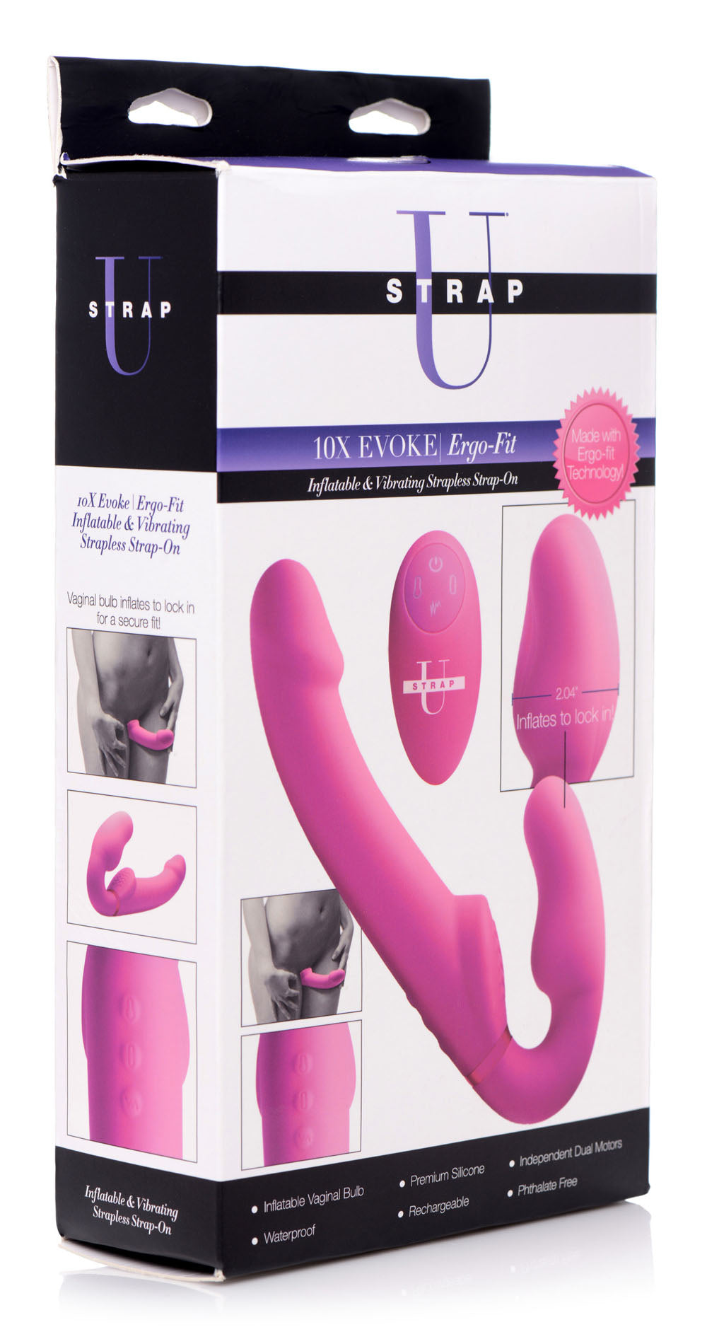 World's 1st Remote Control Inflatable Ergo-Fit Strapless Strap-On by XR Brands