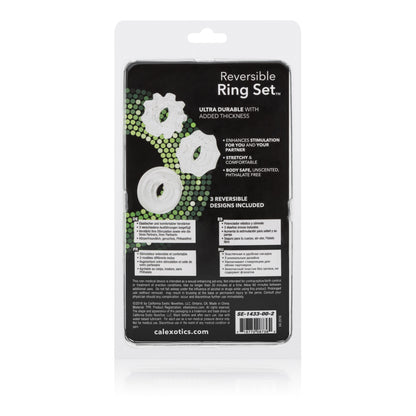 Reversible Ring Set - Clear by CalExotics