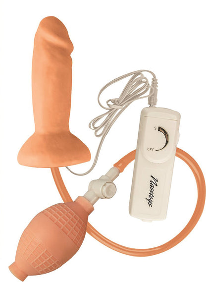 Maxx Men Inflatable Vibrating Pleaser Plug - Flesh by Nasstoys