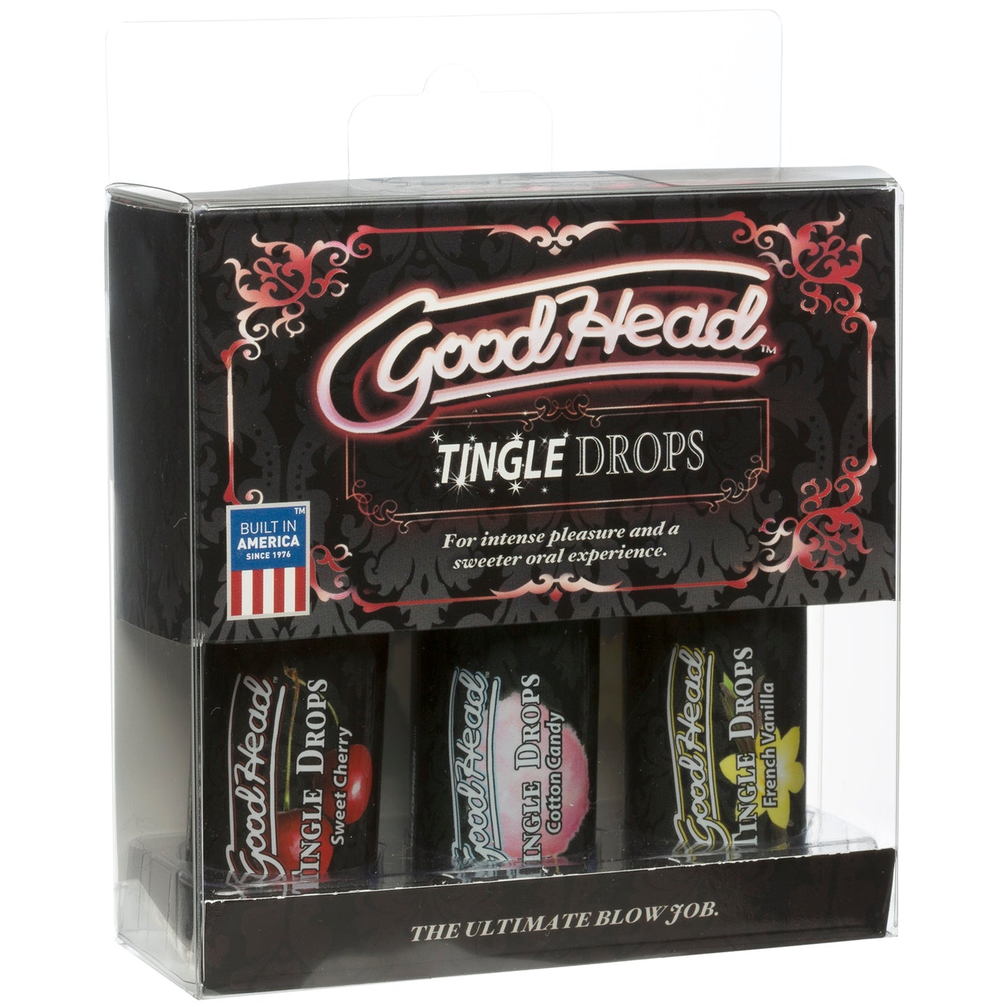 Goodhead - Tingle Drops- 3-Pack - French Vanilla, Cotton Candy, Sweet Cherry by Doc Johnson