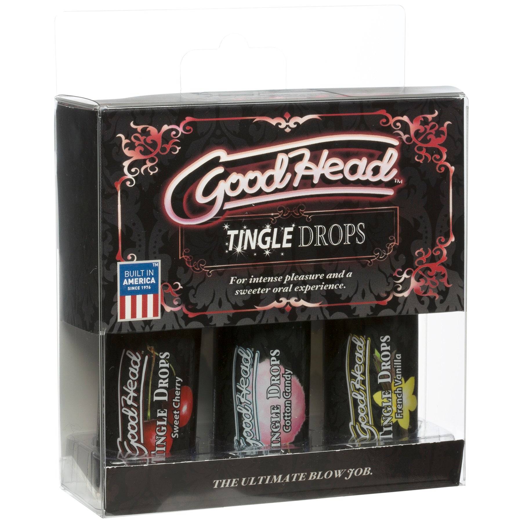 Goodhead - Tingle Drops- 3-Pack - French Vanilla, Cotton Candy, Sweet Cherry by Doc Johnson