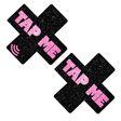 Neva Nude Tap Me Pink X Smart NFC Pasties — Black - PTM-XF-BM