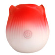XR Brands Pulsing Petals Throbbing Rose Stimulator - Red - INM-AH387-RED