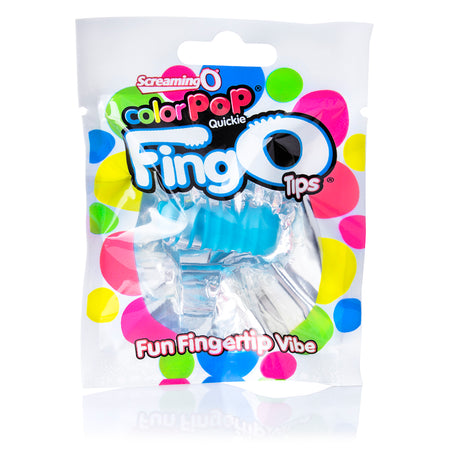Screaming O Fingo Tips — Blue Single Mini Massager - TIP-BU-110E