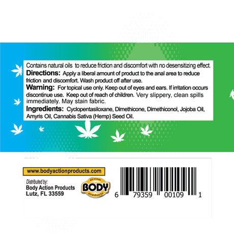 Body Action Ooowee Anal Gel - Silicone-Based Lubricant, 2 ml (50 Count) - BA-OWESPDJ