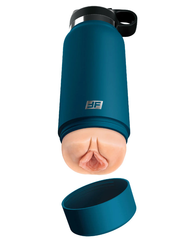 Pipedream Private Pleaser Flask Stroker — Blue (Light) - PDRD627-21