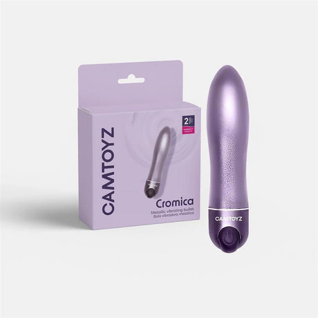 Camtoyz Cromica Metallic Bullet Vibrator — Purple, 3.5-inch - CT-JVB-1136C