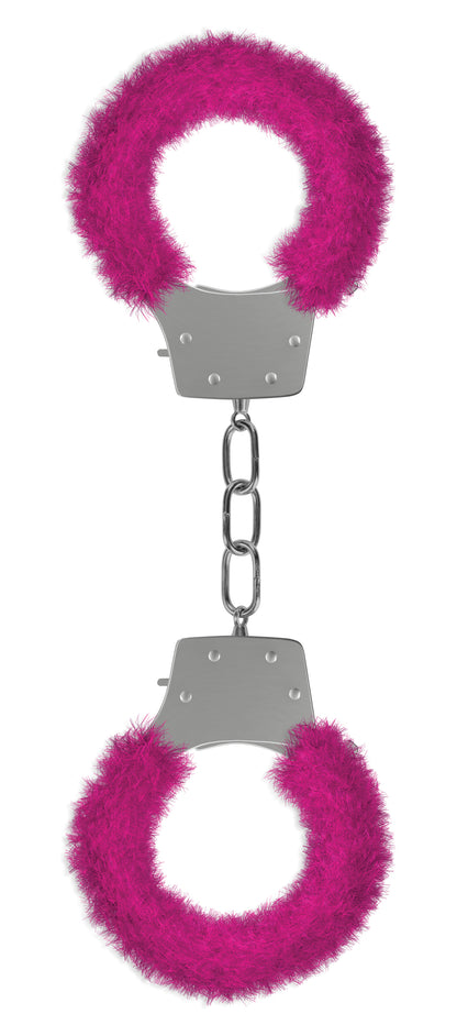 Pleasure Furry Handcuffs - Pink