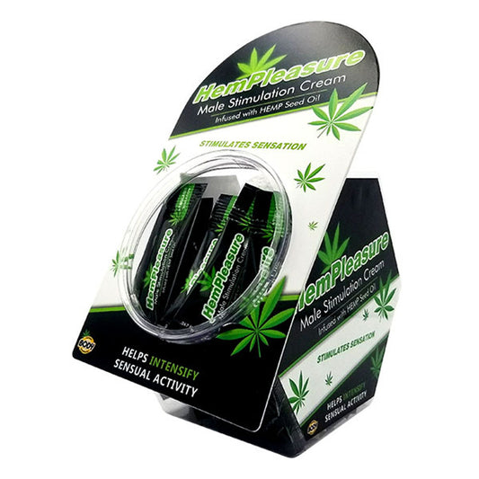 Body Action Hempleasure for Men — 50 Sample Packets (Fish Bowl Display) - BA-HMPFMSPDJ