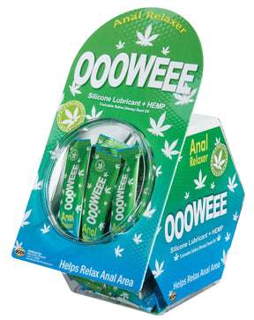Body Action Ooowee Anal Gel - Silicone-Based Lubricant, 2 ml (50 Count) - BA-OWESPDJ