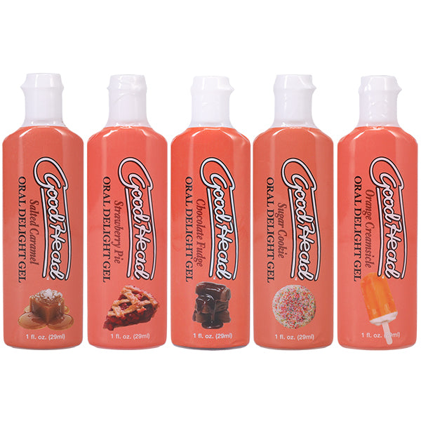Doc Johnson Goodhead Oral Delight Dessert Gel — 5 Pack, 1 fl oz - DJ1361-41-BX