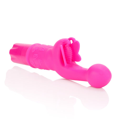 CalExotics Butterfly Kiss Silicone Clitoral Vibrator — Pink - SE0782603