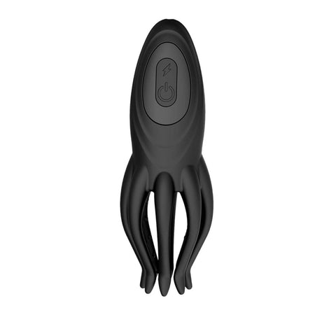 Nasstoys Electric Octopus Silicone Masturbator — USB Rechargeable, Black - NW3332