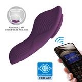 Pretty Love Mane Magnetic App-Controlled Panty Vibe, Purple - BW-022100HP