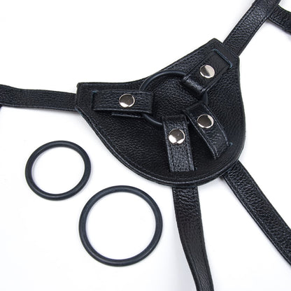 Terra Firma Dee Dildo Harness - Black by Kinklab