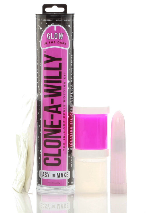 Clone-A-Willy Glow-in-the-Dark Pink DIY Vibrating Dildo Kit - BD8027