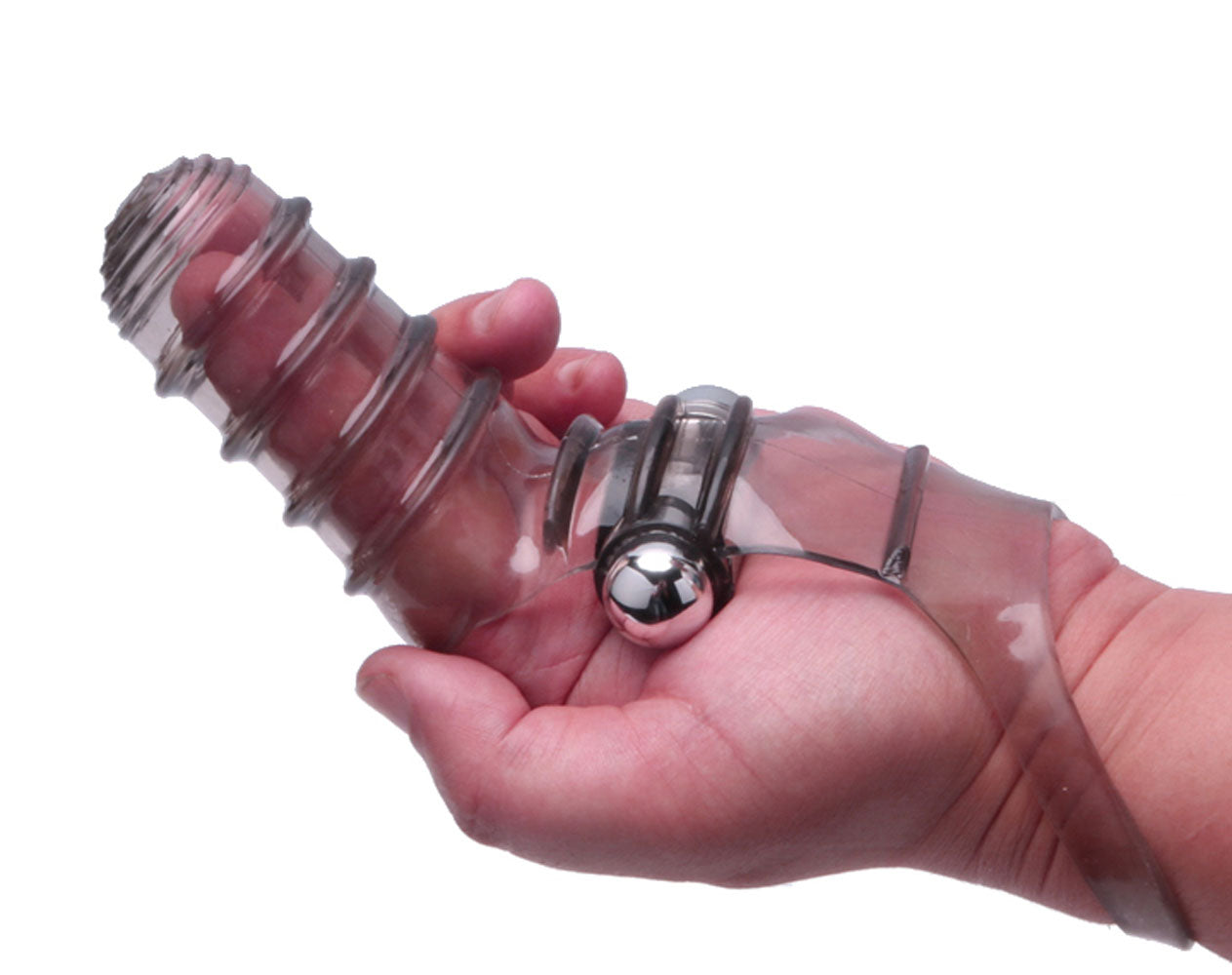 "Vibro Finger Wearable Stimulator - Grey ICB2651-2"