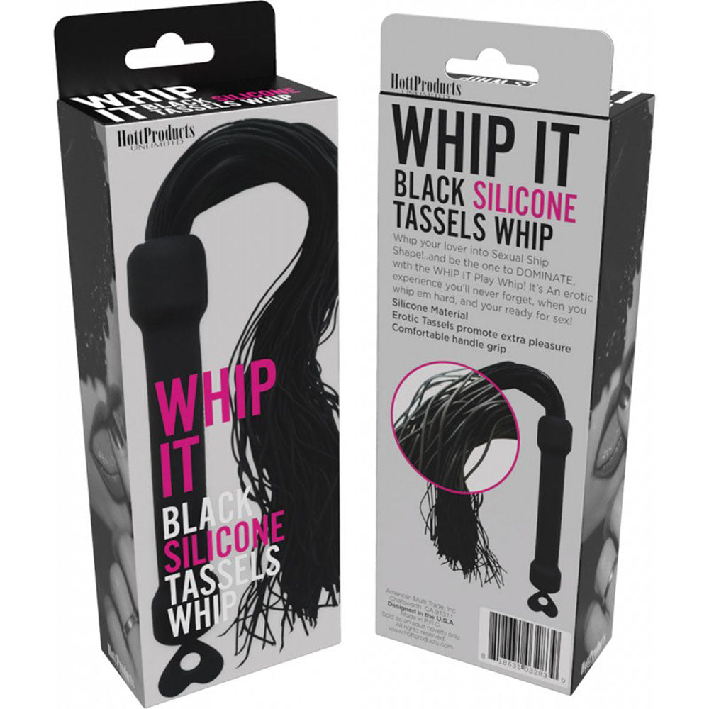 Whip It! Black Tassel Whip by Hott Products