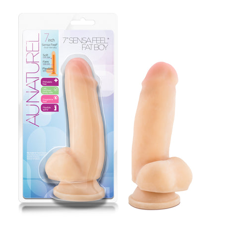 Blush Au Naturel Sensa Feel Fat Boy Dildo — 7 Inch, Beige - BL-36443