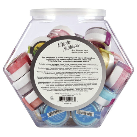 Jelique Nipple Nibblers Sour Pleasure Balm — 3g, Bowl of 36 - JEL2600-99