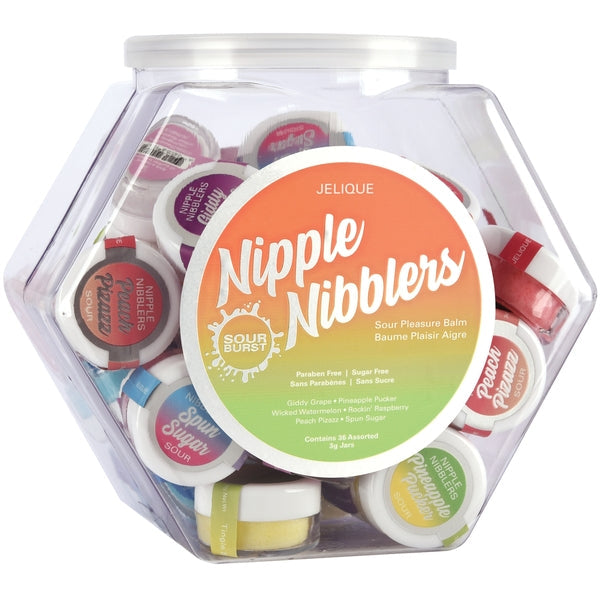 Jelique Nipple Nibblers Sour Pleasure Balm — 3g, Bowl of 36 - JEL2600-99